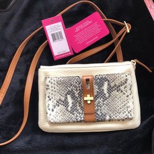 NWT- VC leather cross body bag